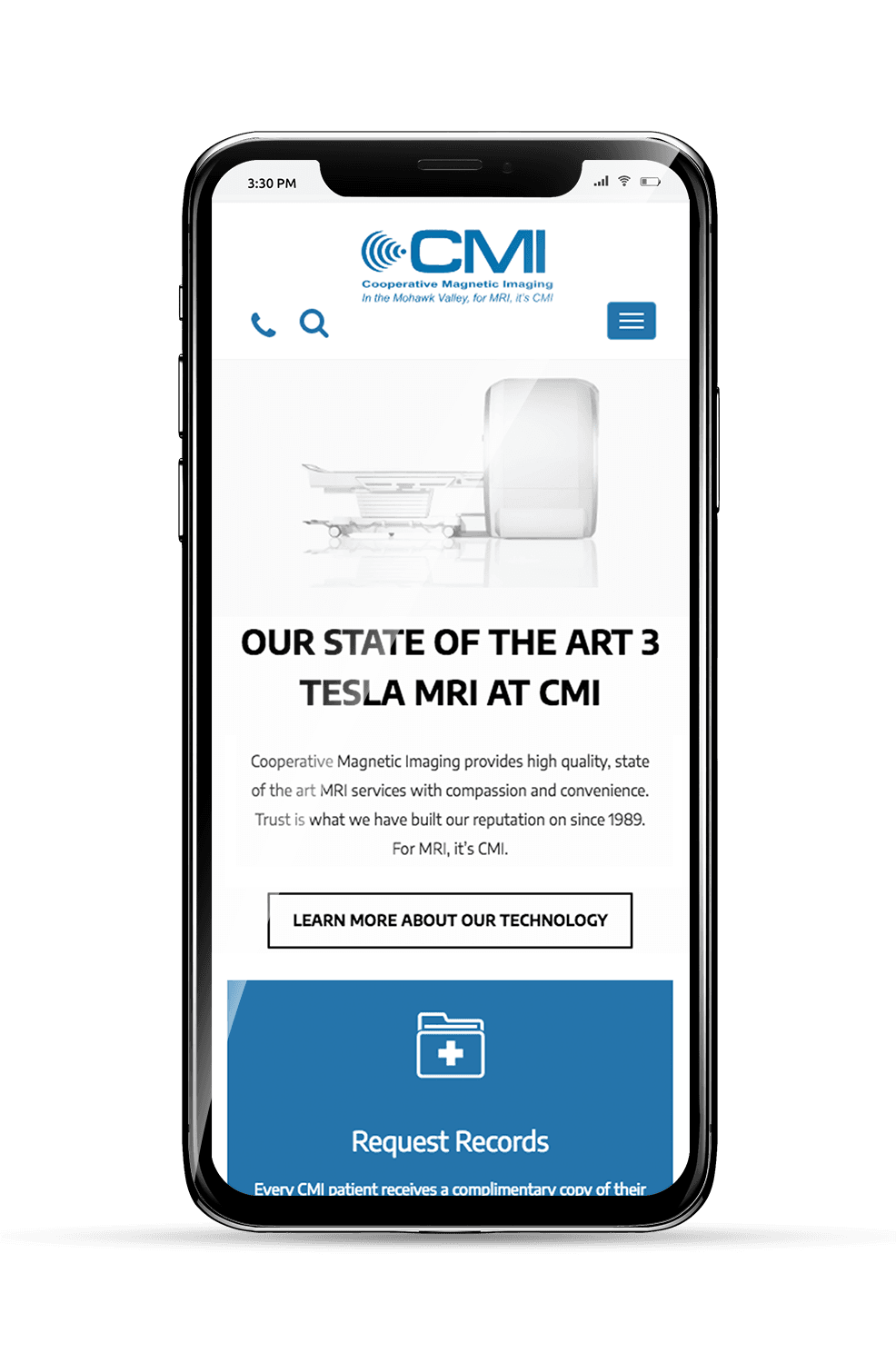 CMI Mobile Homepage