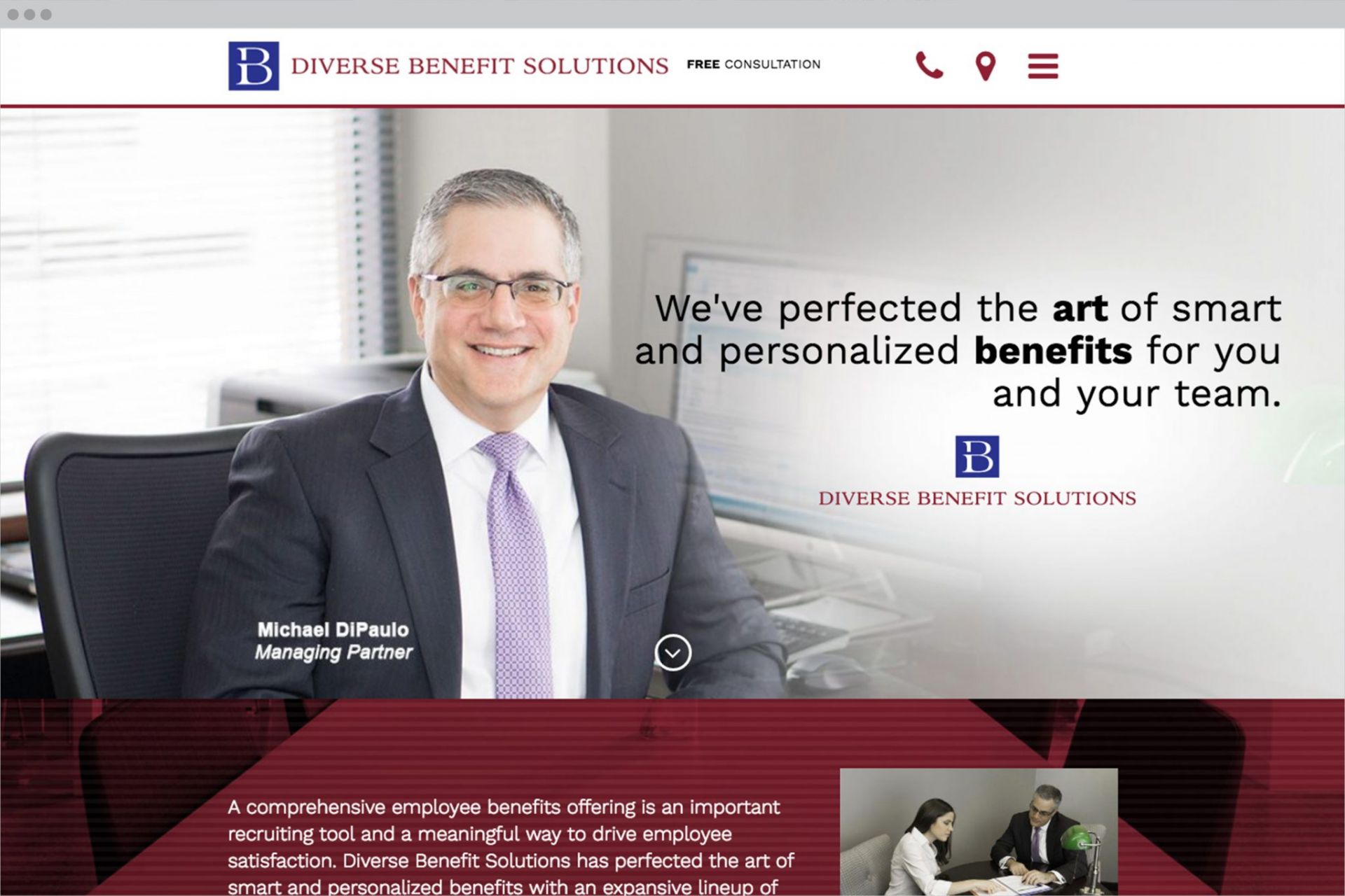 DBS Homepage Design