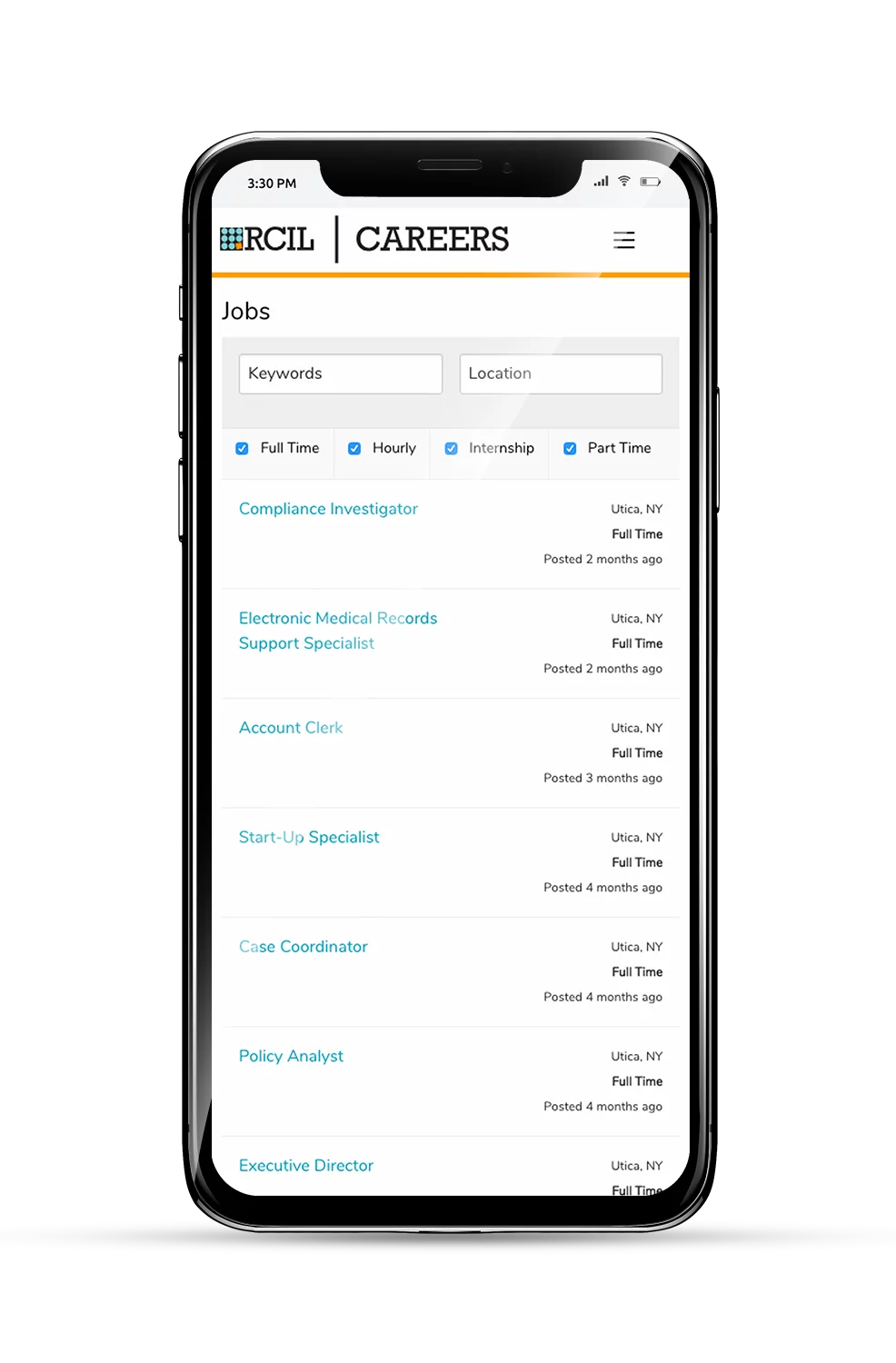 RCIL Mobile Subpage