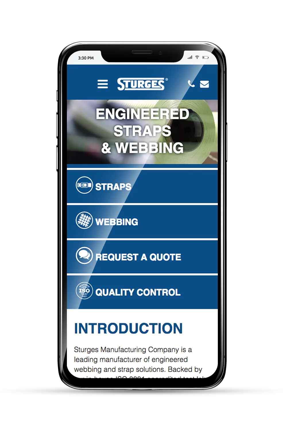 Sturges Mobile Homepage