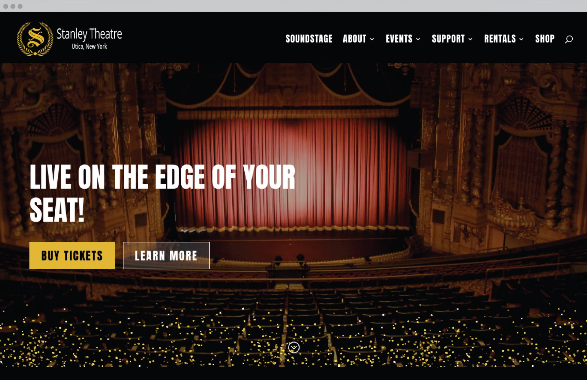 Stanley Theatre Homepage Design